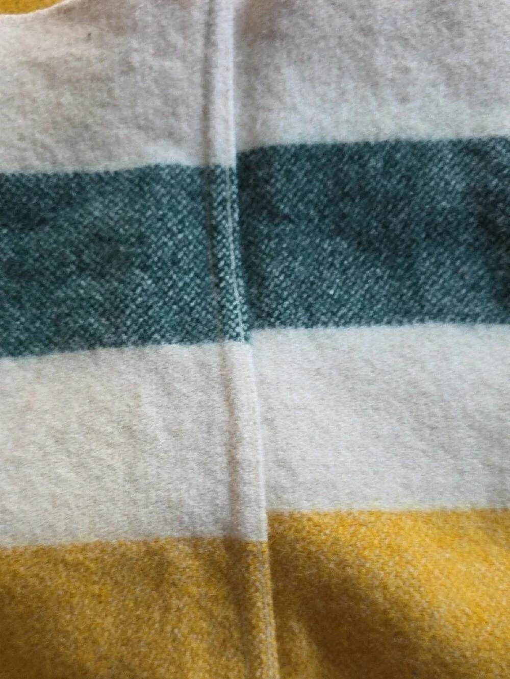 Woolrich Striped Throw Blanket in White, Yellow, Teal & Pink